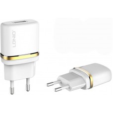 Сетевое зарядное устройство LDNIO DL-AC50 Travel charger 1USB 1A + MicroUsb cable White