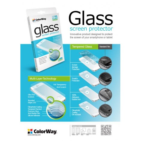 Защитное стекло ColorWay для Lenovo Tab 3 850, 0.4мм (CW-GTRELT3850)