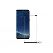 Защитное стекло для Samsung S8 Plus Black Fullglue