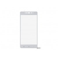 Защитное стекло (NP) цветное Xiaomi Redmi Note 5A Prime (белый)