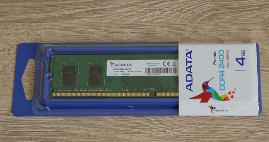 AData DIMM 4Gb DDR4 PC2400 AData (AD4U2400J4G17-S)