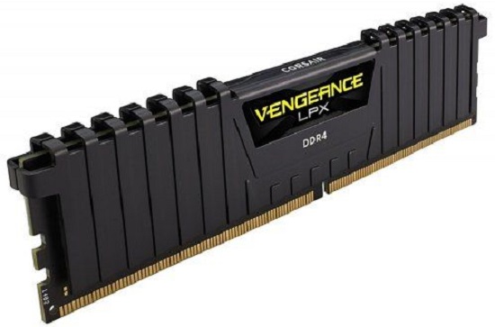 Corsair DIMM 16Gb DDR4 PC2400 Vengeance LPX Black (CMK16GX4M1A2400C16)