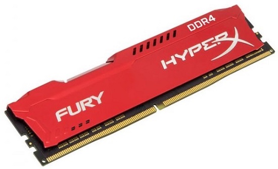 DIMM 16Gb DDR4 PC2400 HyperX Fury Red (HX424C15FR/16)