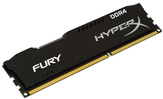 Kingston DIMM 4Gb DDR4 PC2666 HyperX Fury Black (HX426C15FB/4)