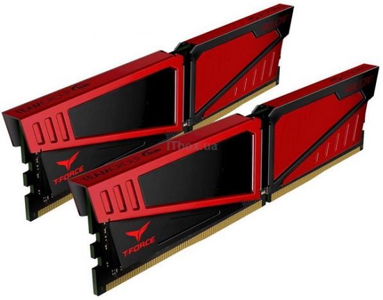 Team DIMM 16Gb KIT(2x8Gb) DDR4 PC2400 Vulcan Red (TLRED416G2400HC14DC01)