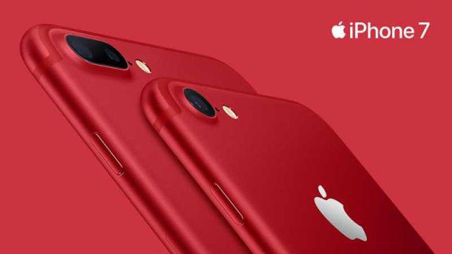 Apple iPhone 7 красный цвет