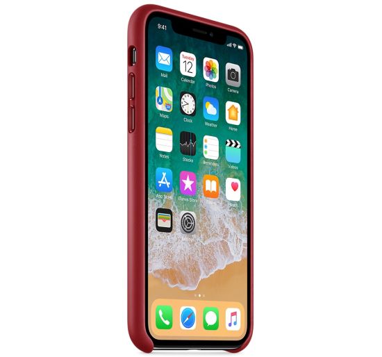 Apple iPhone X Leather Case PRODUCT RED (MQTE2)