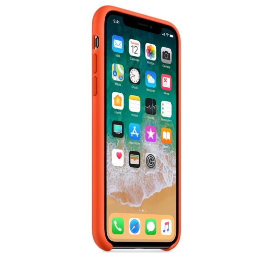 Apple iPhone X Silicone Case Orange