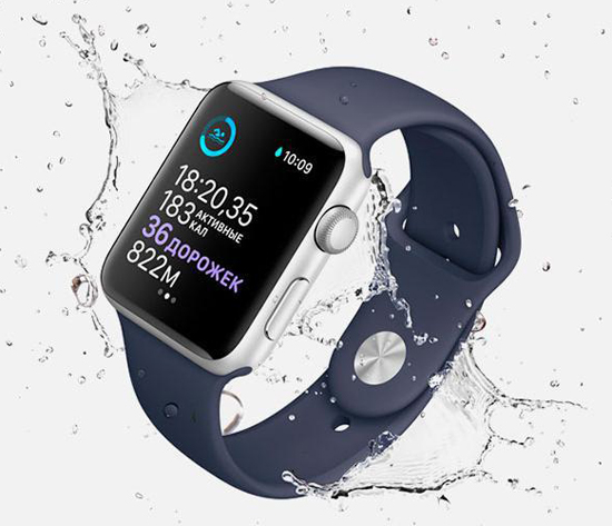 Apple Watch Series 3 GPS 38mm Silver Aluminum w. White Sport band (MTEY2)