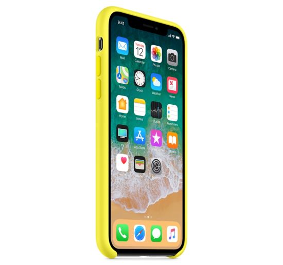 Apple iPhone X Silicone Case Yellow