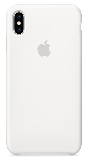 Чехол Apple iPhone XS Max Silicone Case - White (MRWF2)