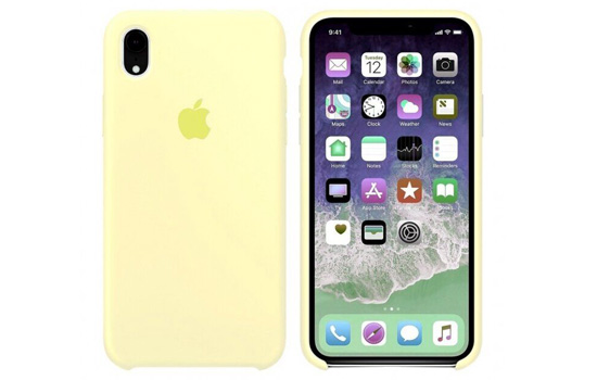 Чехол для Apple iPhone XR Silicone Case Mellow Yellow Copy