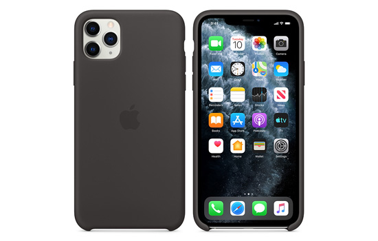 Чехол для Apple iPhone 11 Pro Max Silicone Case Black Copy