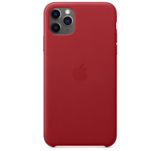 Чехол для смартфона Apple iPhone 11 Pro Max Leather Case - PRODUCT RED (MX0F2)