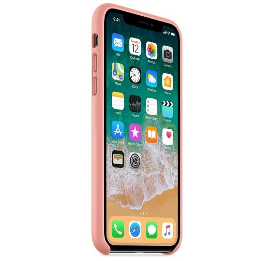Чехол для смартфона Apple iPhone X Leather Case Soft Pink (MRGH2)