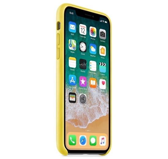 Чехол для смартфона Apple iPhone X Leather Case - Spring Yellow