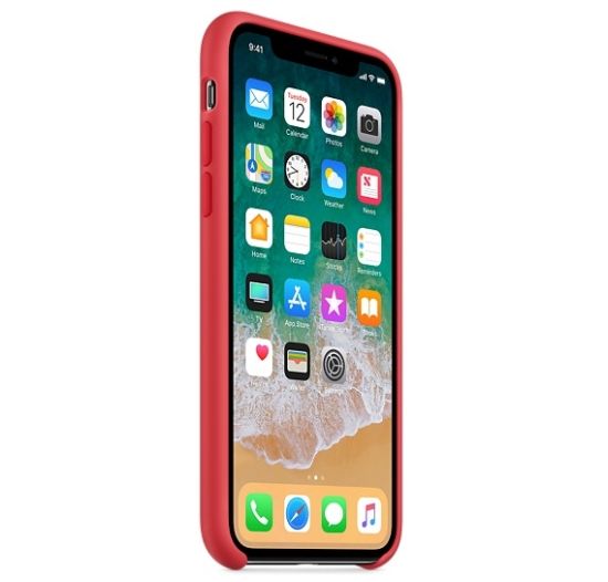 Чехол для смартфона Apple iPhone X Silicone Case-Red Raspberry