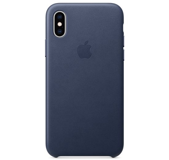 Чехол для смартфона Apple iPhone XS Leather Case - Midnight Blue