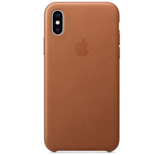 Чехол для смартфона Apple iPhone XS Leather Case - Saddle Brown