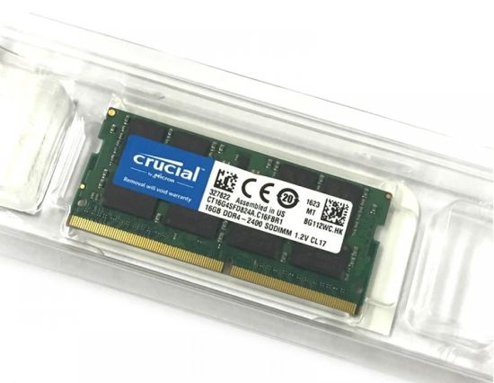 Crucial 16 GB SO-DIMM DDR4 2400 MHz (CT16G4SFD824A)