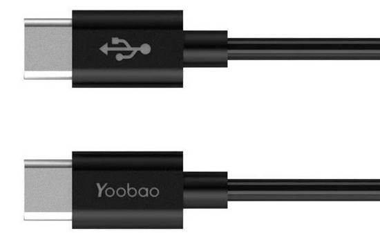 Кабель Yoobao USB Type-C to type-C YB-CC2 2M Black