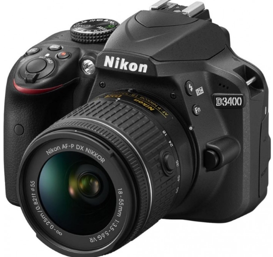 Nikon D3400 AF-P 18-55mm f/3.5-5.6G Kit Black (VBA490K002)