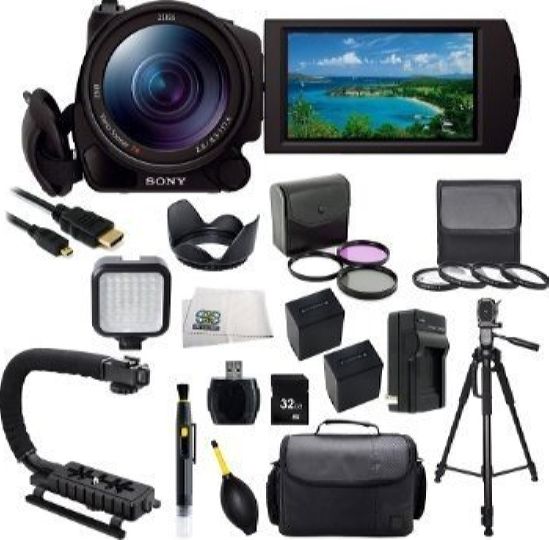 Видеокамера 4K Flash Sony Handycam FDR-AX100 Black