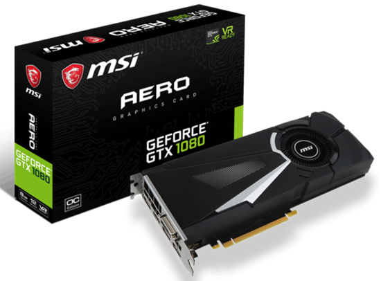 Видеокарта MSI GeForce GTX 1080 AERO 8G OC (912-V336-087)