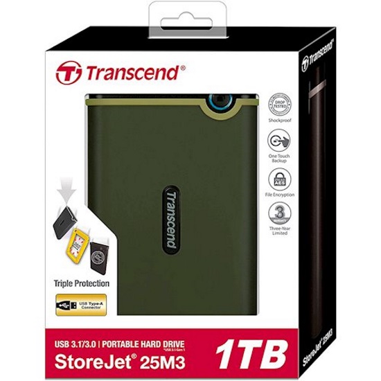 Внешний жесткий диск Transcend TS1TSJ25M3G StoreJet (TS1TSJ25M3G)